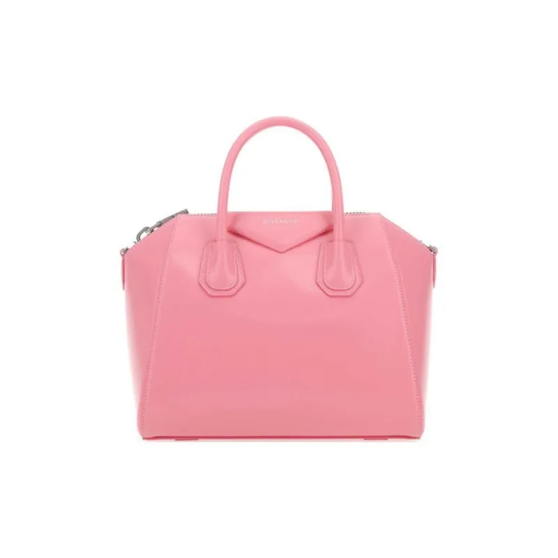 GIVENCHY Antigona Calfskin Shoulder Bag Crossbody Bag Handbag Small Size Women's Pink-0