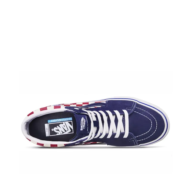 Sk8 Vans Hi Pro 'Checkerboard Dress Blues'-2