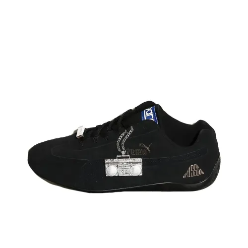 Emission x PUMA Speedcat Slip-Resistant Low-Top Casual Shoes Men's Black