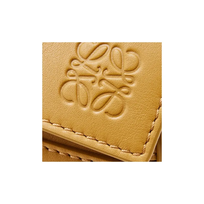LOEWE Puzzle Soft Cow Leather Handbag Shoulder Bag Crossbody Bag Small Size Women's Desert Yellow-6