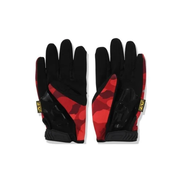 A BATHING APE Color Camo Mechanix Wear Gloves-1
