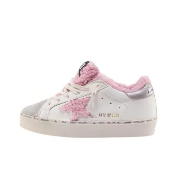 Golden Goose Low Top Stylish Skateboarding Shoes Women's White Pink