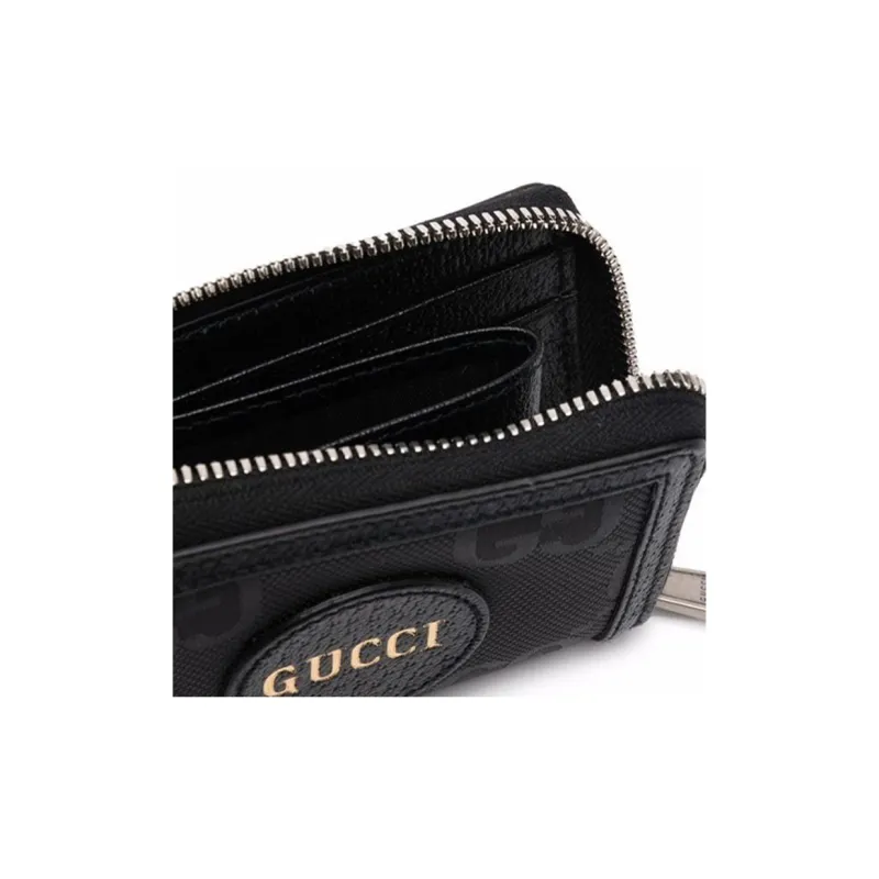 GUCCI Off The Grid Calfskin With Canvas Wallet Men's Black-2