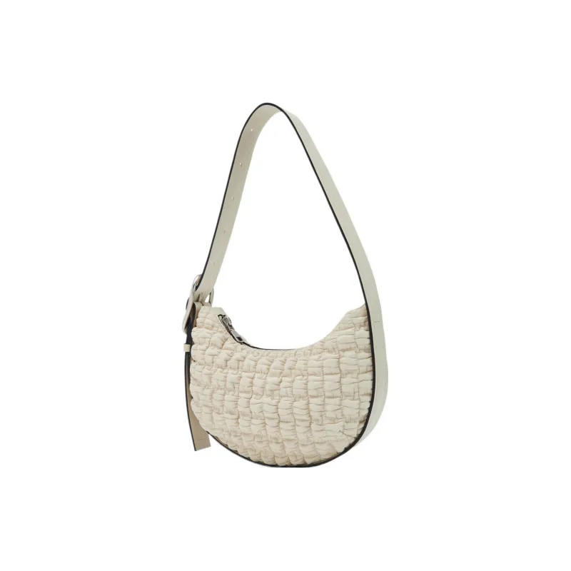 CK/Calvin Klein Synthetic Material Crescent Bag, Handbag, Shoulder Bag Women's Cow Ivory-3