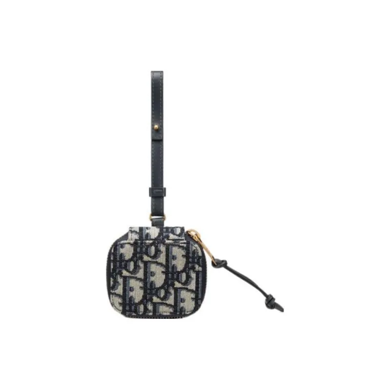 DIOR Jacquard Fabric AirPods Pro Protective Case Earphone Case Women's Blue-0