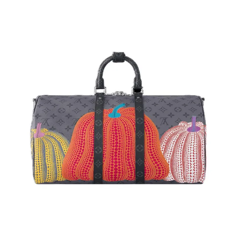 LOUIS VUITTON Lv X Yk Keepall 55 Pumpkin Print-2
