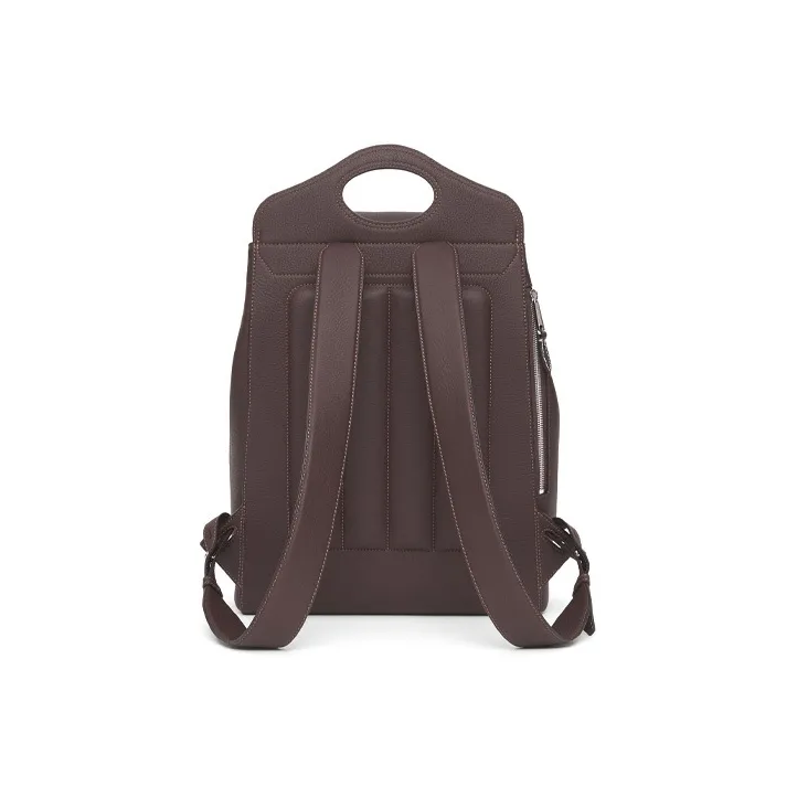 Burberry Pocket Bag Leather Backpack Men's Dark Gray Brown-3