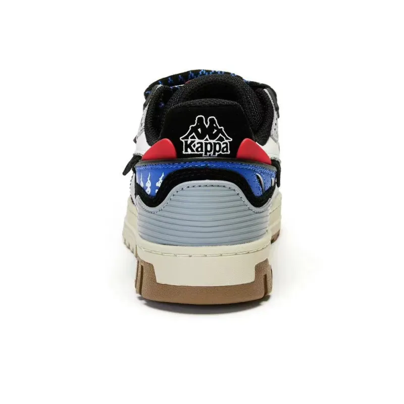 Kappa Anti Slip Wear Resistant Lightweight Breathable Mid Top Skateboard Shoes Unisex Cool Gray-2