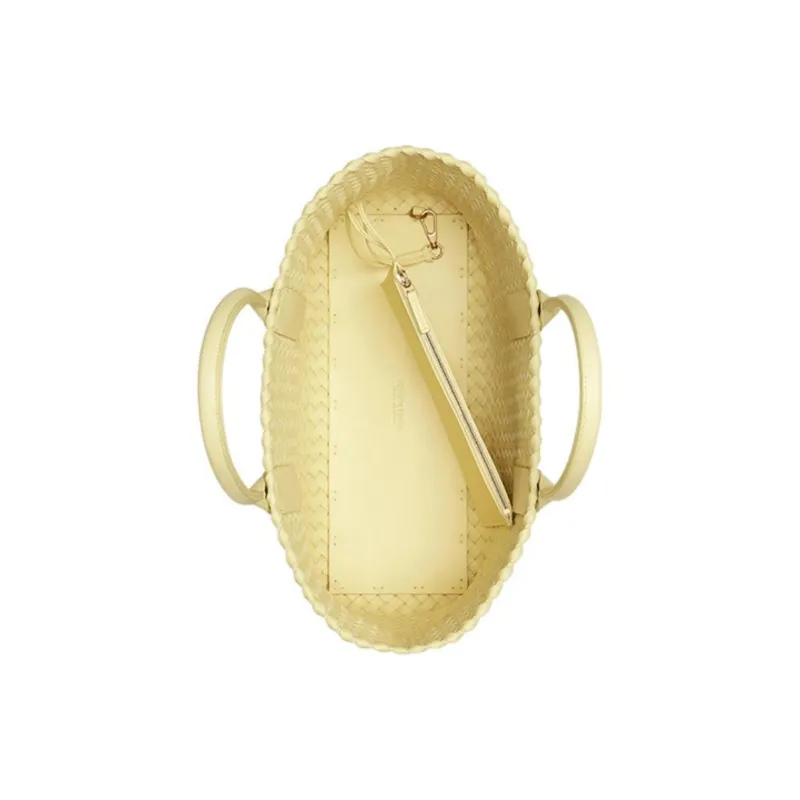 Bottega Veneta Lambskin Tote Bag, Shopping Bag, Handbag, Shoulder Bag Trumpets Women's Yellow-2