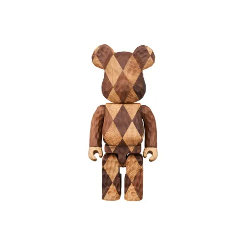 Bearbrick Karimoku Fragmentdesign Carved Wooden-Lattice Pattern 400%