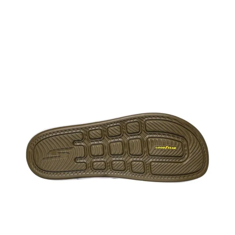 Skechers Hyper Slide Slip Resistant Flip Flops Men's Olive-5