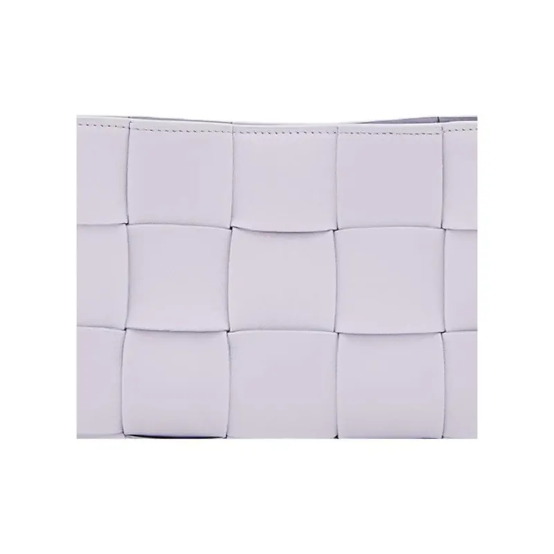 Bottega Veneta CASSETTE Sheepskin With Cow Leather Handheld Shoulder Bag, Crossbody Bag Women's Purple-4