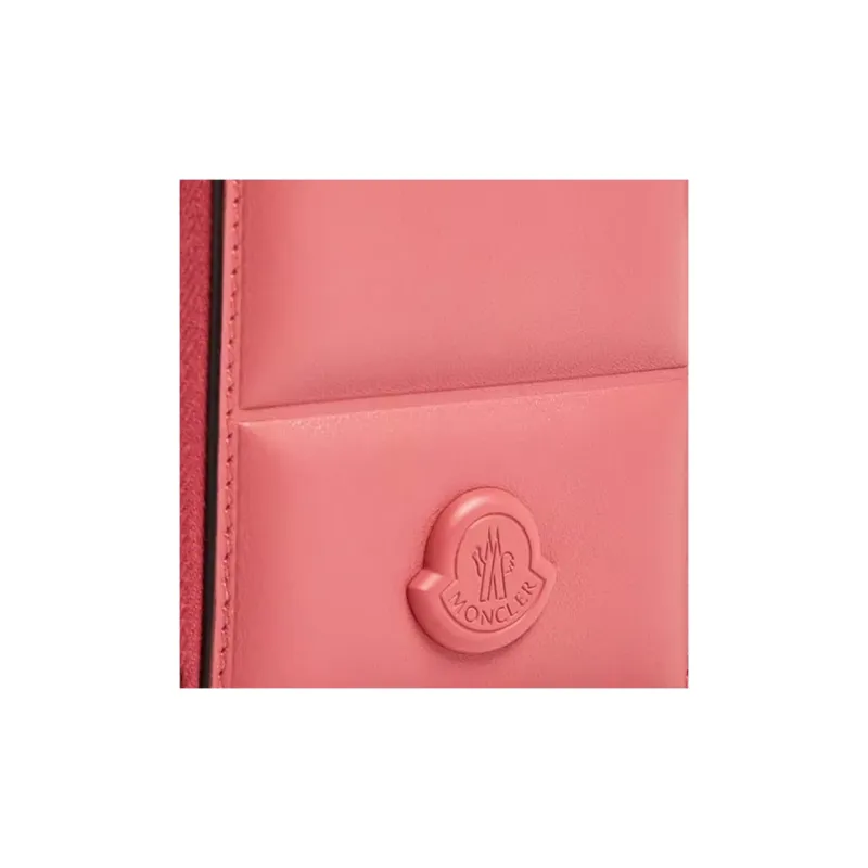 Moncler Soft Leather Wallet Women's Pink-4