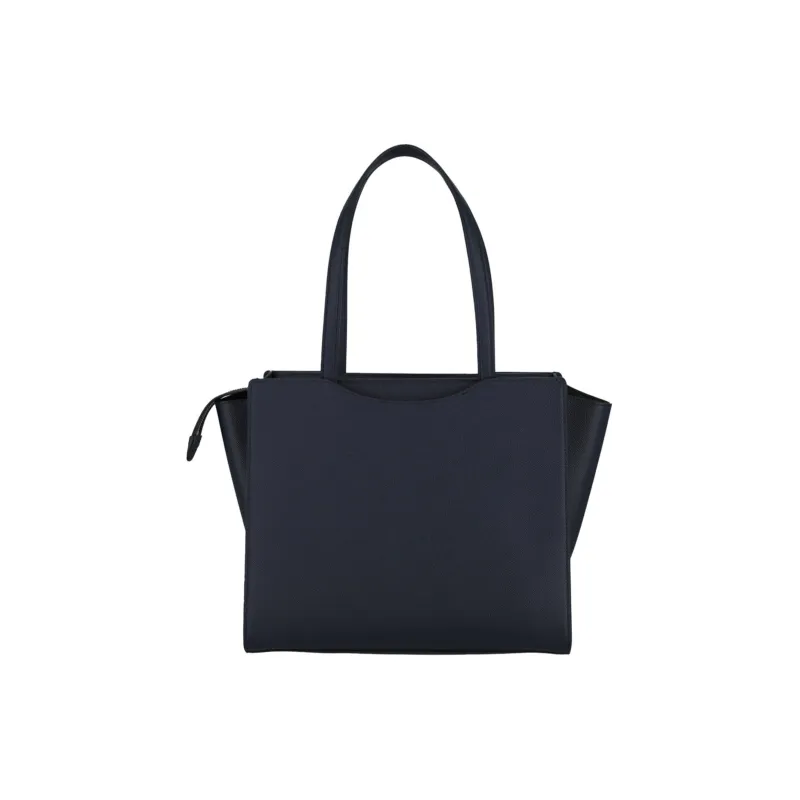 FERRAGAMO Cow Leather Tote Bag, Shopping Bag, Shoulder Bag, Handbag Women's Marine Blue-2
