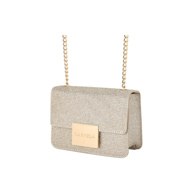 Kurt Geiger London Crystal Shoulder Bag Crossbody Bag Mini Women's Gold-1