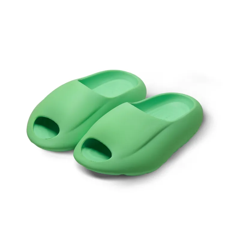 XVESSEL Slide Slippers Unisex Black/White/Green-13
