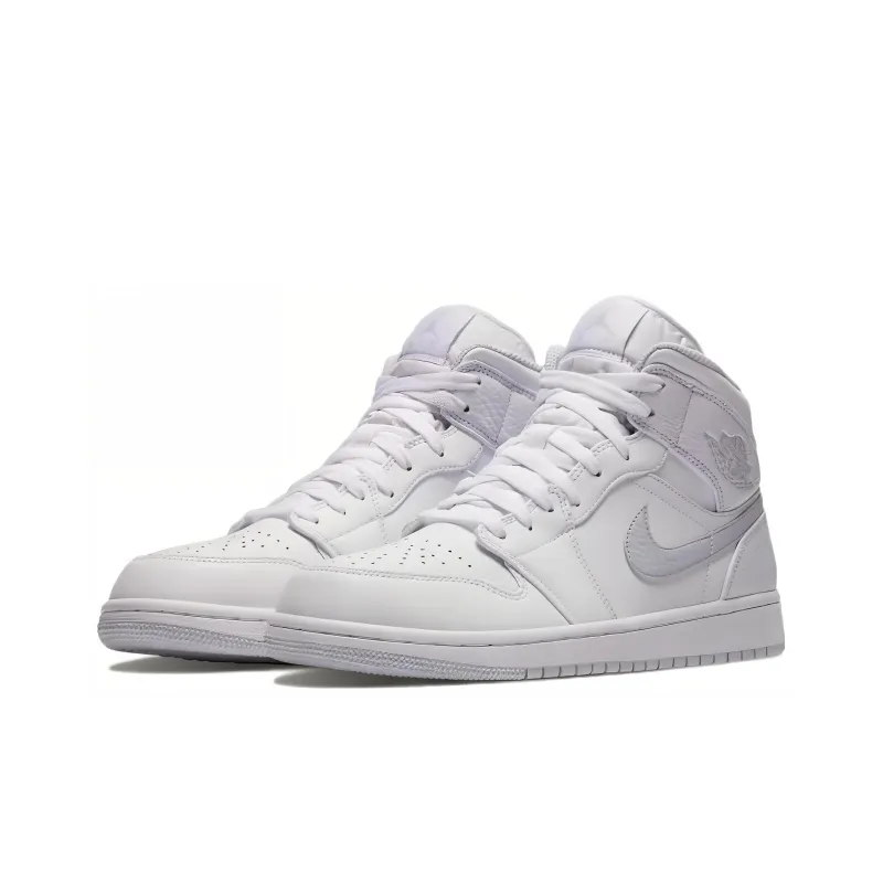 Jordan 1 Retro Mid White Platinum-2
