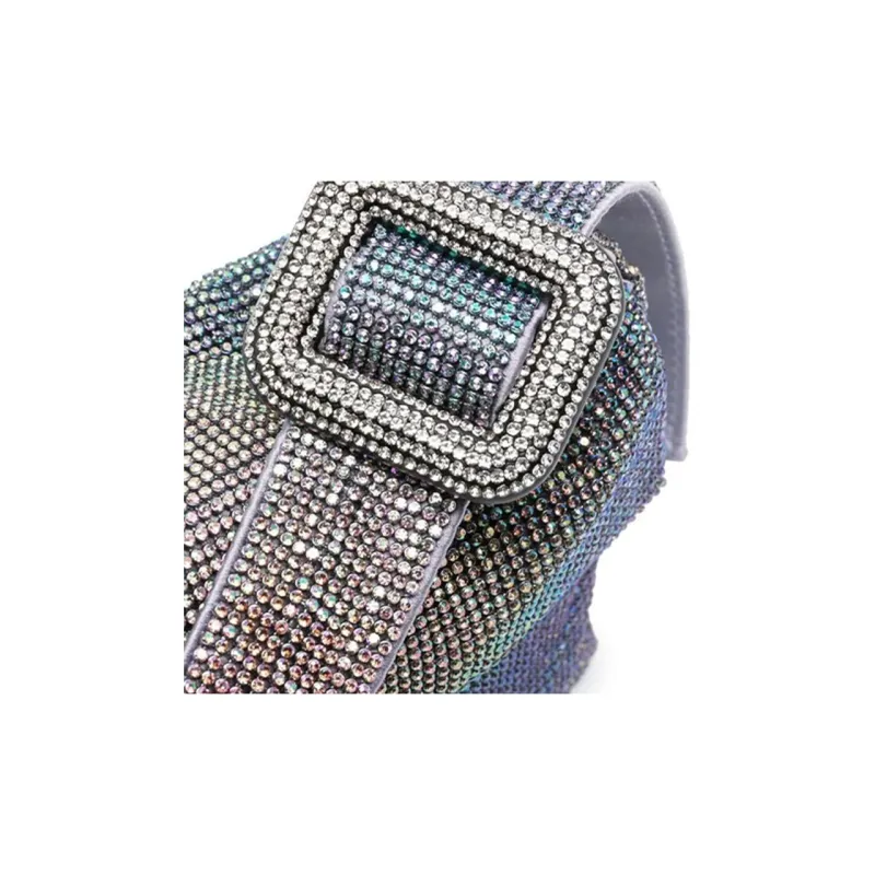BENEDETTA BRUZZICHES Rhinestone Crossbody Bag, Shoulder Bag Women's Purple-2