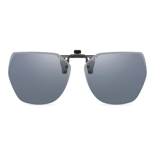 HLA Metal Irregular Shape Sunglasses Unisex Black