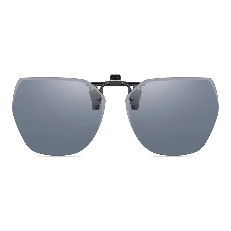 HLA Metal Irregular Shape Sunglasses Unisex Black-0