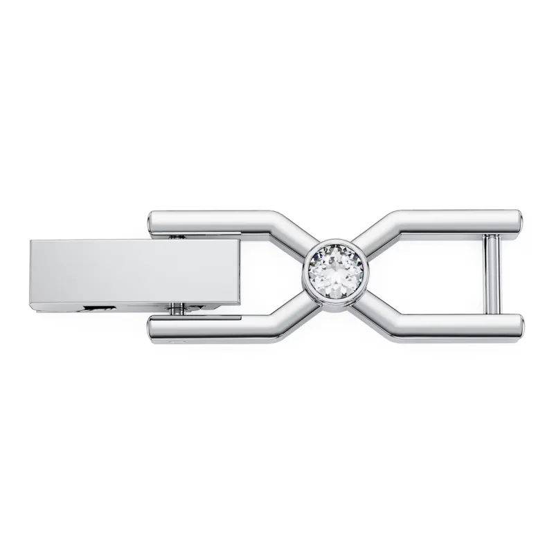 Swarovski Extension Buckle Unisex Silver-0