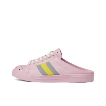 GUCCI ACE Rubber Sole Closed Toe Slippers Women's Pink