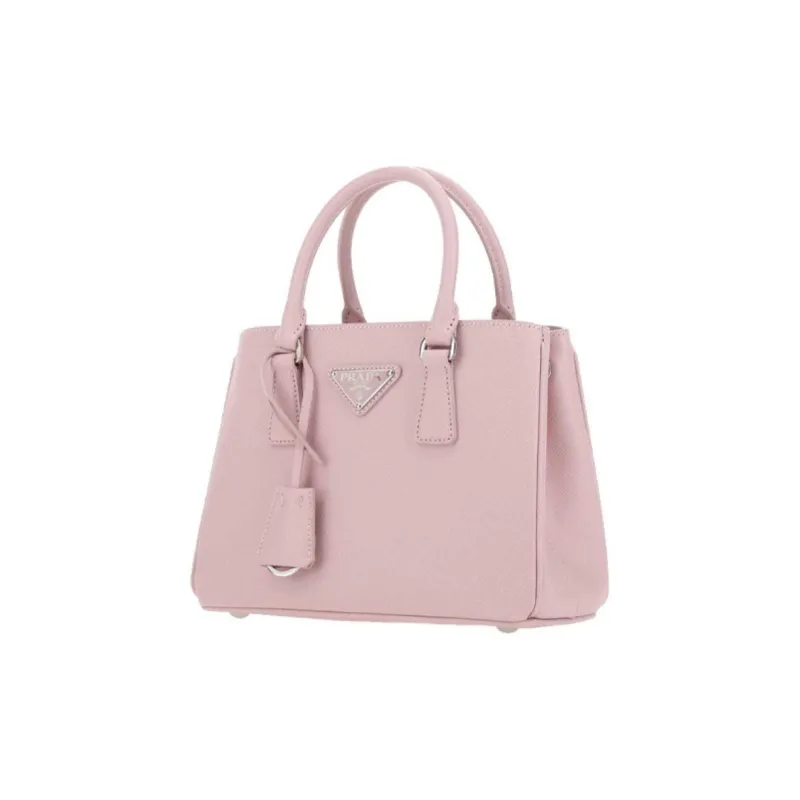 PRADA Cow Leather Tote Bag Shopping Bag Handbag Women's Pink-1