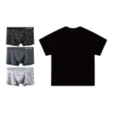 Paisley Tricolor+270 G Heavyweight Pure Black Short-Sleeved