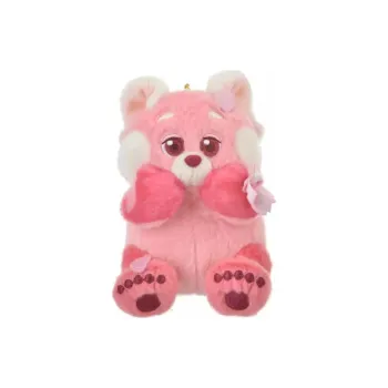 Disney Red Panda Velvet Keychain Dolls Plush Pendant 13cm Height