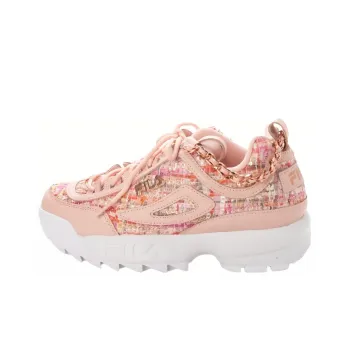 FILA Disruptor 2 Anti-Slip And Wear-Resistant Breathable Low-Top Running Shoes Women's Pink