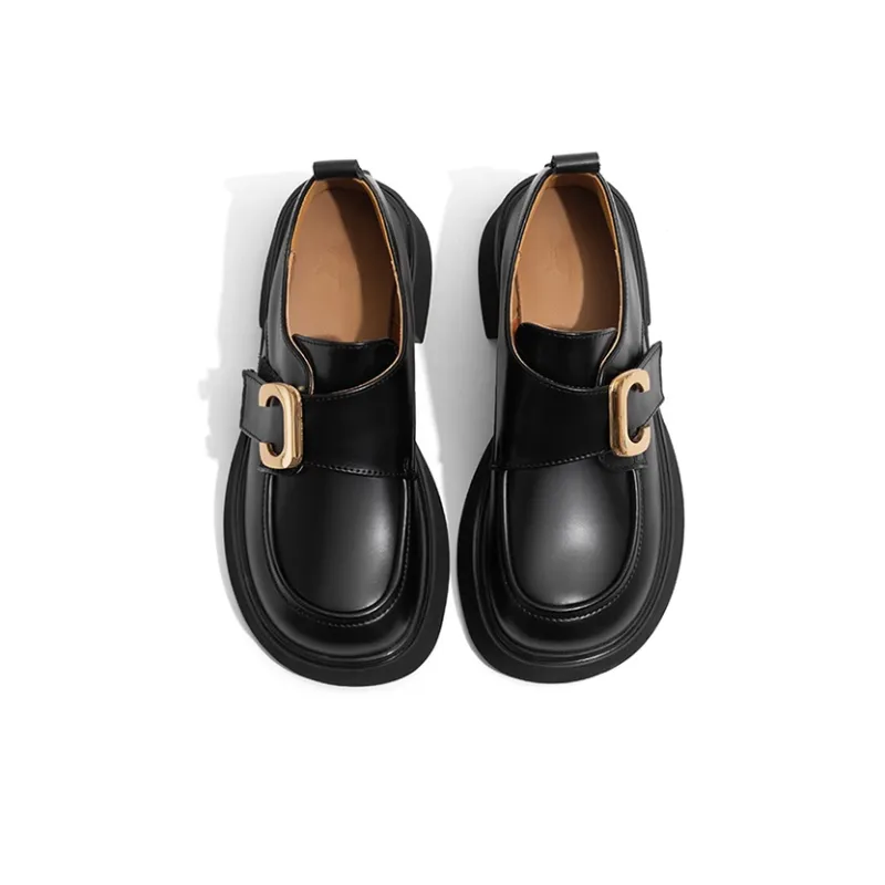 Old Meow British Style Loafers 5cm Women's-2