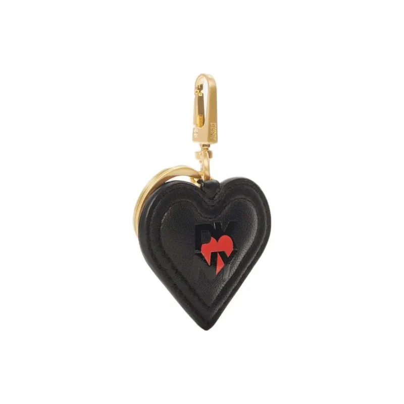 DKNY Leather Keychain Bag Accessory Women's Black-1