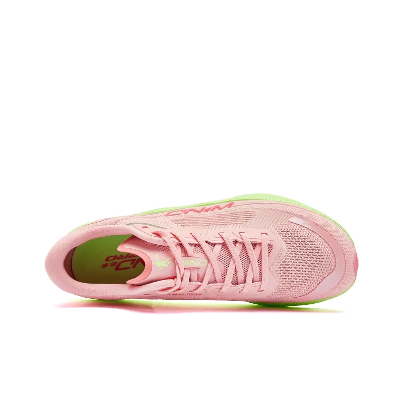 QIAODAN Strong Winds 2.0 PRO Running Shoes Men Low Top Honeydew Pink Gull Cyan-3