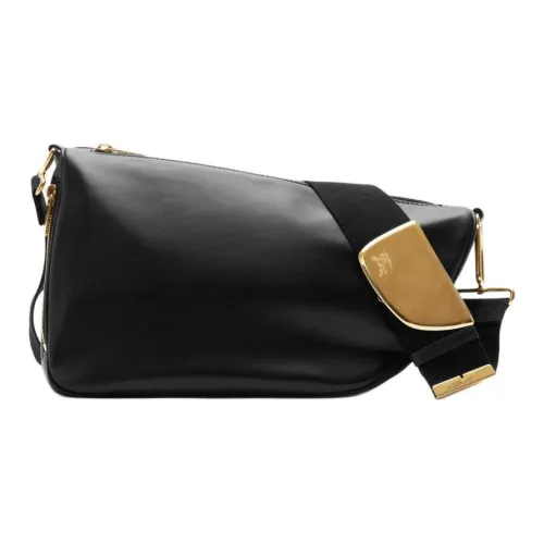 Burberry Shield Calfskin Portable Crossbody Bag Shoulder Bag Women's Black