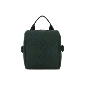 Burberry Jacquard Checked Cross Body Bag Green