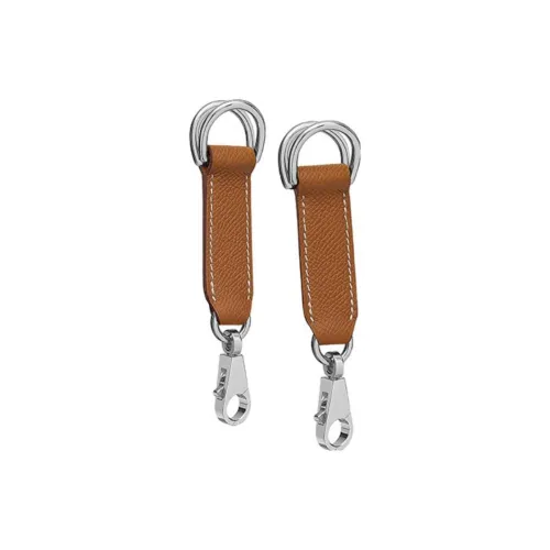 HERMES Attache Soie Epsom Calfskin Shoulder Strap Bag Straps Women's 37 Gold Gold