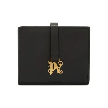 PALM ANGELS Monogram Plaque Bi Fold Wallet