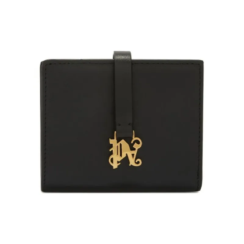 PALM ANGELS Monogram Plaque Bi Fold Wallet-0