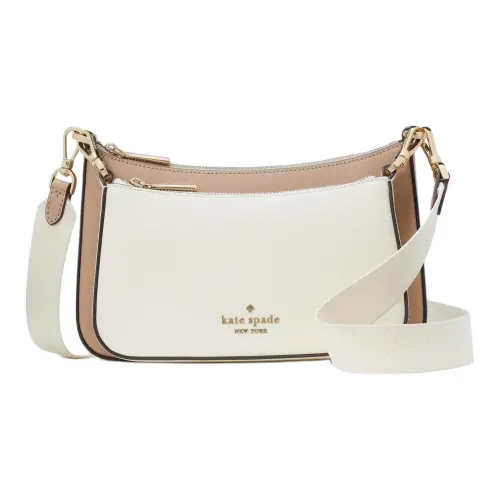 Kate Spade Saffiano Leather Shoulder Bag, Crossbody Bag Women's Hazelnut