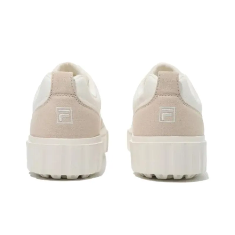 FILA Sandenal Shock Absorbers With Slip Resistant Features Low Top Casual Shoes Unisex Beige-3
