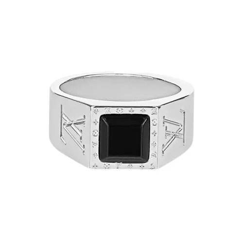 LOUIS VUITTON Rings Men Silver