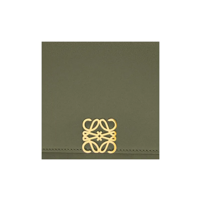 LOEWE Silk Calfskin Handbag, Shoulder Bag, Crossbody Bag Small Size Women's Avocado Green-5
