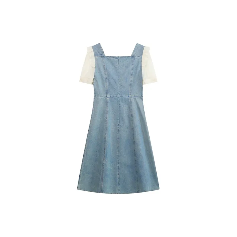 LOUISY AO Short Sleeved Dress Women's Light Blue-1