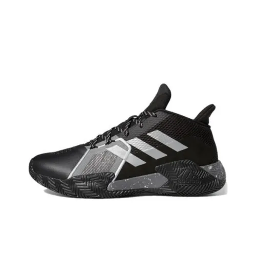 Adidas Court Vision 2 Vintage Basketball Shoes Men Mid-Top Black/White/Grey