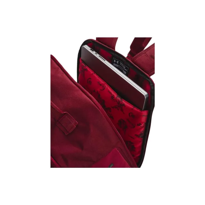 Under Armour Polyester Backpack Regular Unisex Red & Black-4