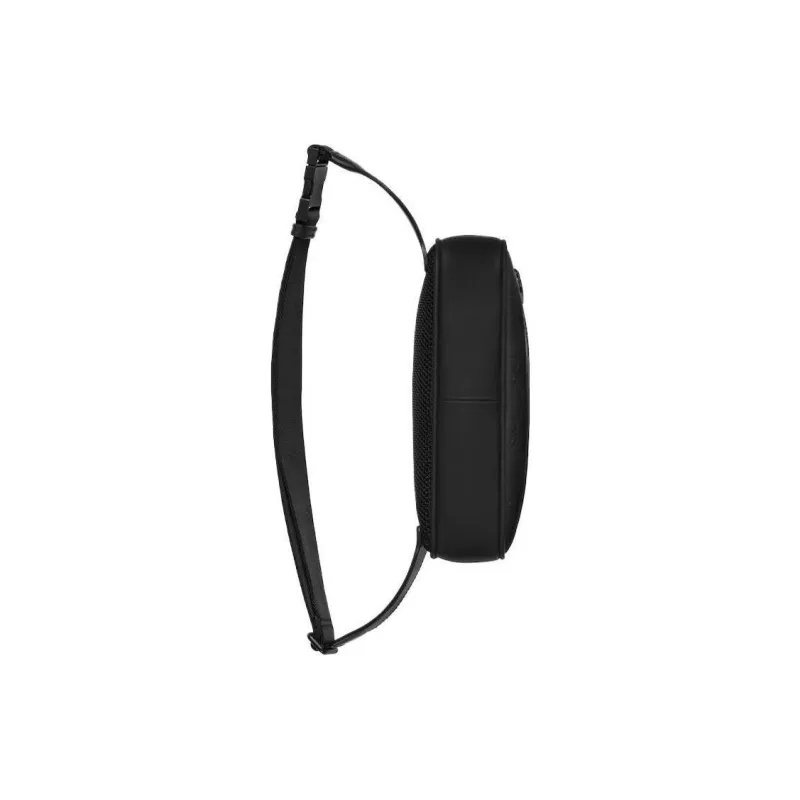 GUCCI Rubber Leather Fanny Pack Men's Black-5