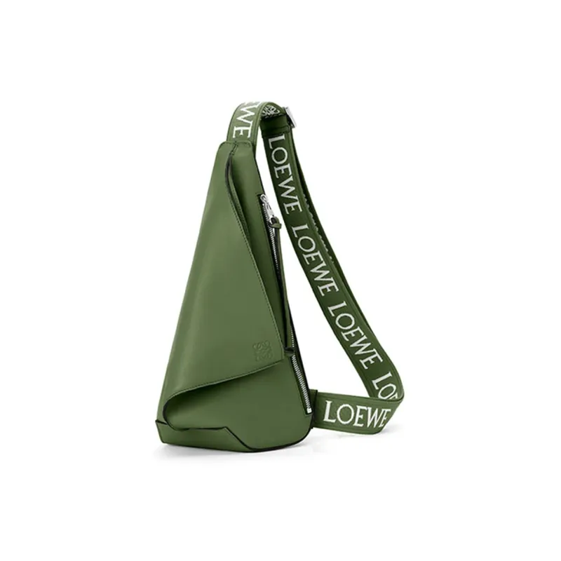 LOEWE Anton Sling Calfskin Shoulder Bags Sling Bags Men's Hunter Green-1