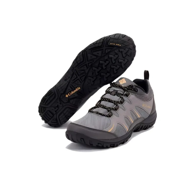 Columbia Anti Slip Wear Resistant Low Top Mountaineering Shoes, Hiking Shoes Men's Gray-4