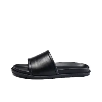 Brounvanm Slide Slippers Men Black, Brown