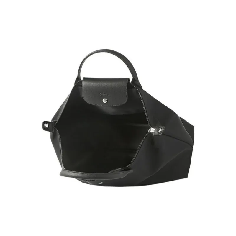 LONGCHAMP Le Pliage Néo Fabric Dumpling Bag Portable Crossbody Bag Shoulder Bag Large Size Women's Black-3